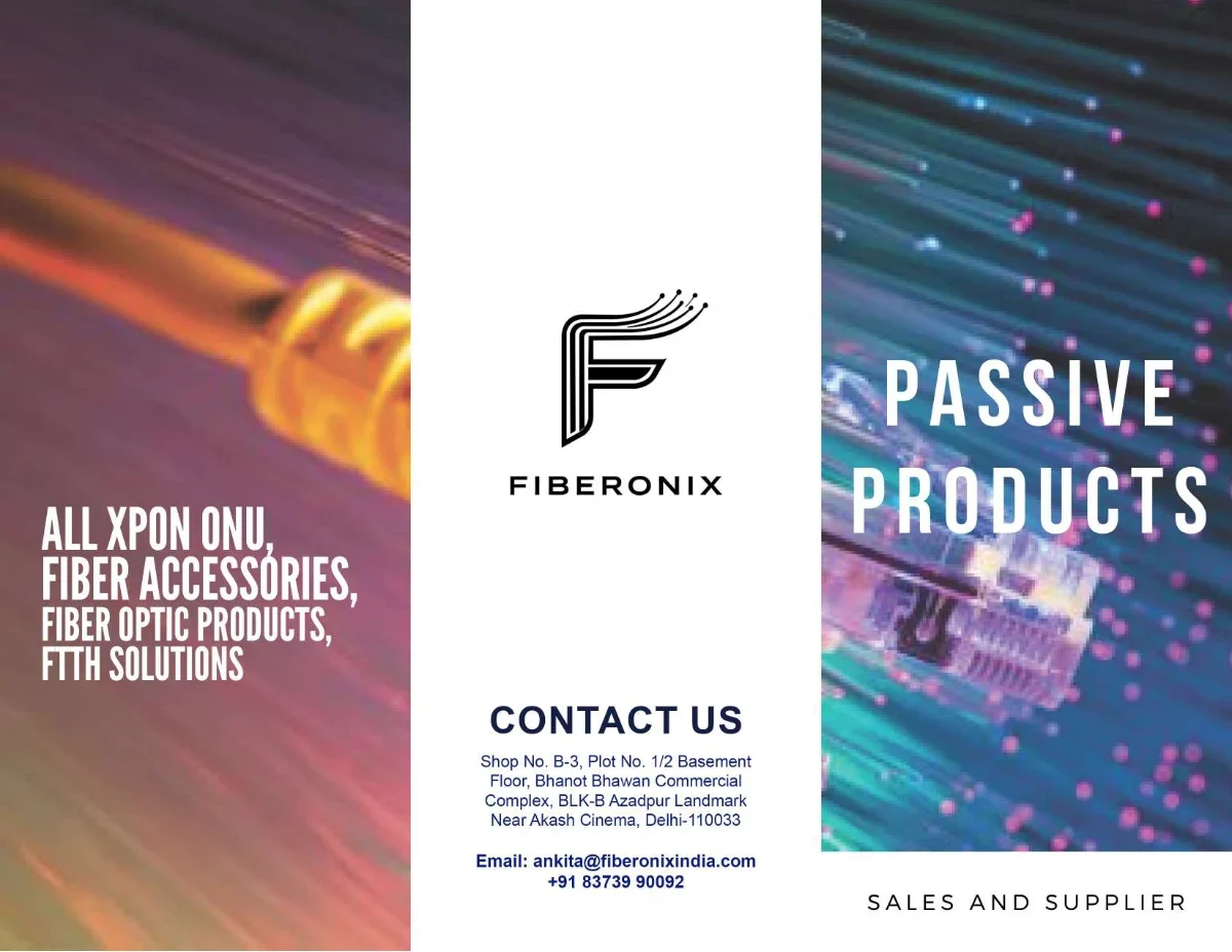 Fiberonix passive products brochure screenshot